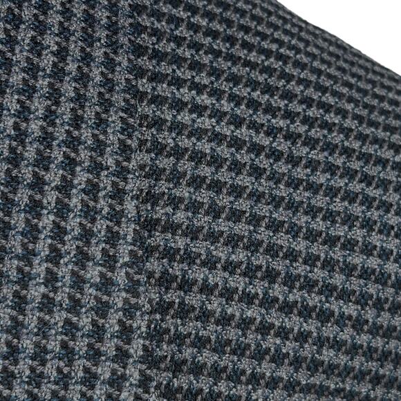 Giorgio Armani Mani Blazer Jacket Mens 44L Blue Gray Houndstooth Single Breasted - Picture 3 of 11